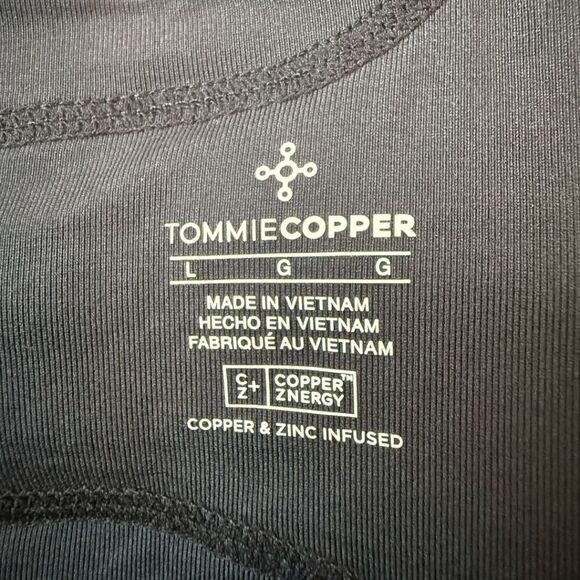 Tommie Copper Women's Waistband Back Support Compression Shorts Black Large - Picture 3 of 6